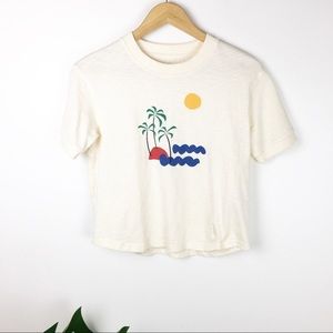 Madewell island Getaway Graphic Everyday Crop Tee